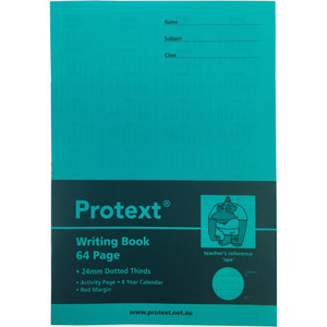 PROTEXT POLY WRITING BOOK 24mm Dotted Thirds 64pg - Ape