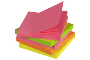 MARBIG BRILLIANT NOTES 75x75mm Assorted Pk5