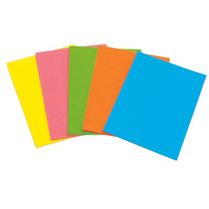 MARBIG WRITING PAD FLURO A6 Assorted 40 Leaf Pack of 10