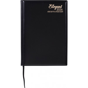 NORWICH SPIRAL DIARY A5 2 Day To Page 1Hr appoint, Black (Sold Out for 2026)