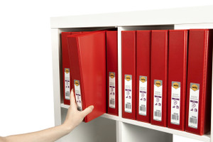 MARBIG ENVIRO CLEARVIEW INSERT BINDERS A4 2 RING 38mm Red