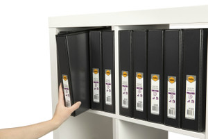 MARBIG ENVIRO CLEARVIEW INSERT BINDERS A4 3 'D' 38mm Black