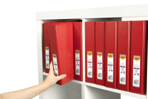MARBIG ENVIRO CLEARVIEW INSERT BINDERS A4 4 'D' 38mm Red