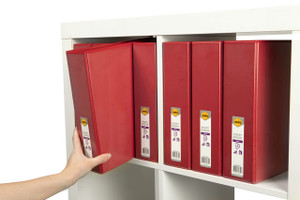 MARBIG ENVIRO CLEARVIEW INSERT BINDERS A4 3 'D' 50mm Red