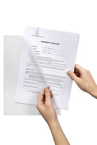 MARBIG ULTRA HEAVY DUTY LETTER FILES A4 Poly Clear Pk10