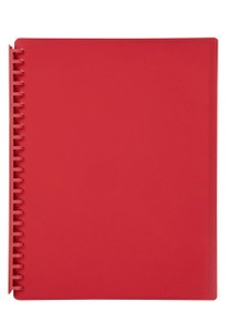 MARBIG DISPLAY BOOK - REFILLABLE A4 RED