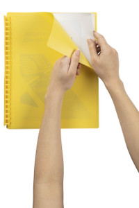 MARBIG DISPLAY BOOK - REFILLABLE A4 YELLOW
