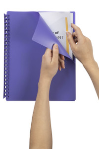 MARBIG DISPLAY BOOK - REFILLABLE A4 PURPLE