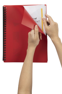 MARBIG REFILLABLE DISPLAY BOOK A4 40 Pocket Red