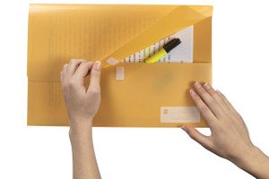 MARBIG POLYPICK WALLETS Foolscap Yellow