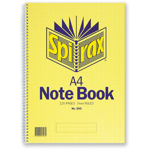 SPIRAX 595 NOTEBOOK A4, 120 Page, Side Opening