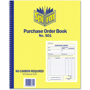 SPIRAX 501 PURCHASE ORDER BOOK 56501