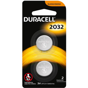 DURACELL SPECIALITY BUTTON Battery DL2032 CR2032 Lithium 2 pack