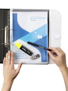 MARBIG BINDER WALLET A4 Clear Expanding