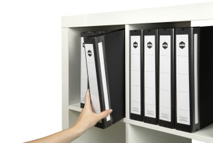 MARBIG ENVIRO DELUXE BINDERS Wide Cap A4 3D Ring 38mm Black