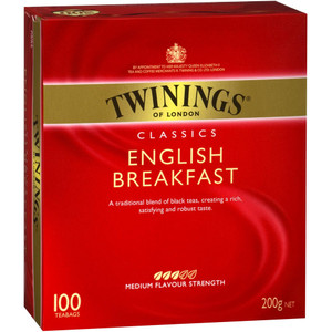 TWININGS TEA BAGS English Breakfast Pack Of 100