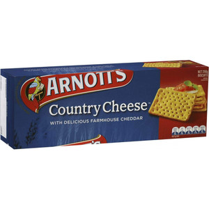 ARNOTTS COUNTRY CHEESE Crackers 250gm