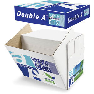DOUBLE A A4 80GSM UNWRAPPED COPY PAPER 2500 Sheets 35090 CLEVER BOX