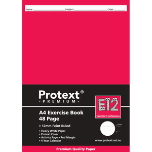 A4 EXERCISE BOOK RULED 12MM 48PG + MARGIN