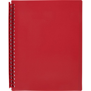 A4 20PG REFILLABLE DISPLAY BOOK - RED