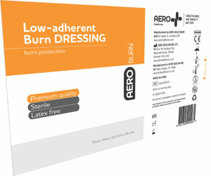 AEROBURN Low-Adherent Burn Dressing 75 x 75cm, Each