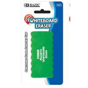 BAZIC MAGNETIC WHITEBOARD ERASER WITH FOAM COMFORT GRIP ASSORTED COLOURS