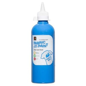 FLUORESCENT CRAFT PAINT 500ML BLUE