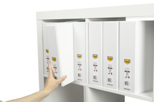 MARBIG CLEARVIEW INSERT BINDER A4 3DR 50MM WHITE