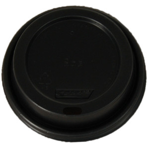 LIDS BLACK TO SUIT 8OZ COOL WAVE / 8OZ COOL WALL / 8OZ HEAVY BOARD HOT CUPS Carton of 1000 - Lids Only