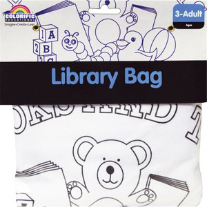 COLORIFIC CANVAS LIBRARY BAG DRAWSTRING 435MM X 395MM LARGE