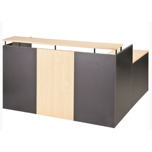 RECEPTION DESK 1800 (W) X 750 (D) X 1100 (H) BEECH / CHARCOAL