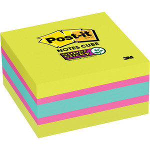 POST IT SUPER STICKY NOTE 2027-SSGFA 76mm x 76mm 360 Sheets Cube Brights , 70007052494