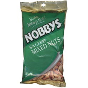 CHIPS AND NUTS Nobbys Mixed Nuts Salted 375gm