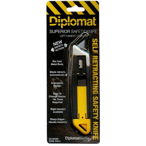 SAFETY KNIFE SPRING LOADED (LEFT HAND)