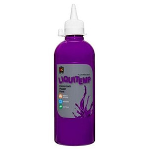 FLUORESCENT LIQUITEMP POSTER PAINT 500ML PURPLE