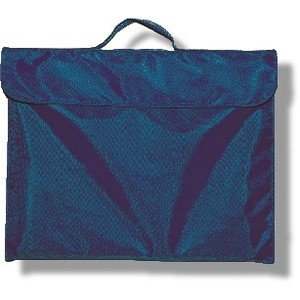 100 x Library/School Carry Bag Super-Tough Polyester Navy (100 Bags)