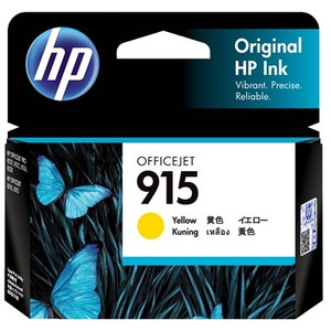 HP #915 ORIGINAL YELLOW INK CARTRIDGE (3YM17AA) 315 PAGES Suits HP Officejet 8010 / 8012 / 8020 / 8022 / 8026 / 8028