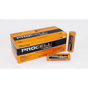 ProCell Industrial Batteries Long Life by Duracell Alkaline 1.5V AA Bulk Pack of 24 5011238