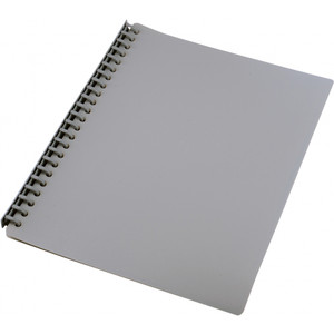 REFILLABLE DISPLAY BOOKS A4 20 Pocket Grey 31804