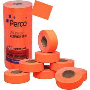 MONARCH LABELS PK6 (10K LABELS) FLUORESCENT RED FOR 1136 LABEL GUN