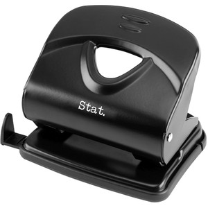 STAT HOLE PUNCH 2 Hole Heavy Duty Metal Black