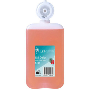 Livi Delux Perfumed Foam Hand Soap 1L Box of 6