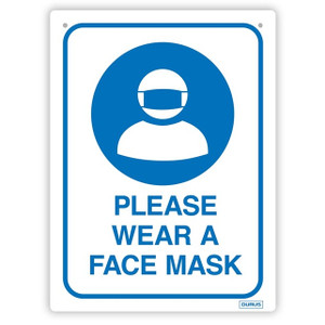 Please Wear a Face Mask PP Wall Sign