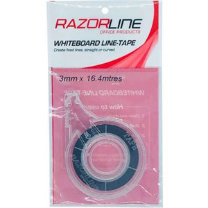 RAZORLINE WHITEBOARD GRID LINER TAPE IN DISPENSER 3mm x 16.4m
