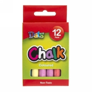 Dats Chalk Assorted Colours Pack of 12