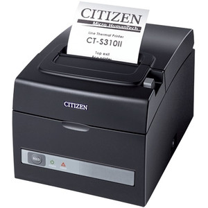 CITIZEN CTS-310 II Thermal Printer with USB & Ethernet Interface built in. Black