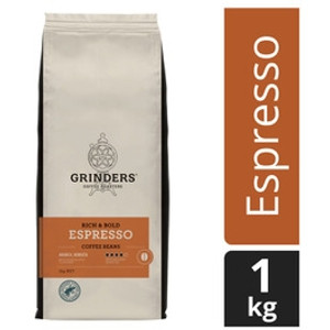Grinders Rich & Bold Espresso Coffee Beans 1kg
