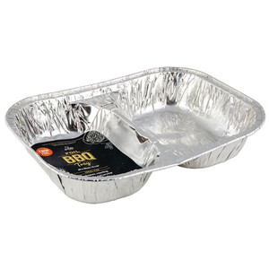 Twin Serving Tray 35 x 25 x 5cm (Two In One Foil Tray)