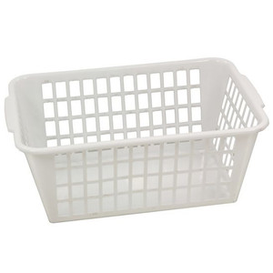 Utility Shelf Basket 37 x 24 x 24cm (White) Plastic KS0096