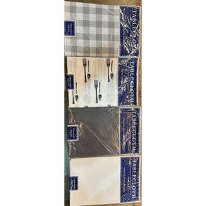 Vinyl Flannel Backed Table Cloth 152cm (Assorted Colours) Round KT0004